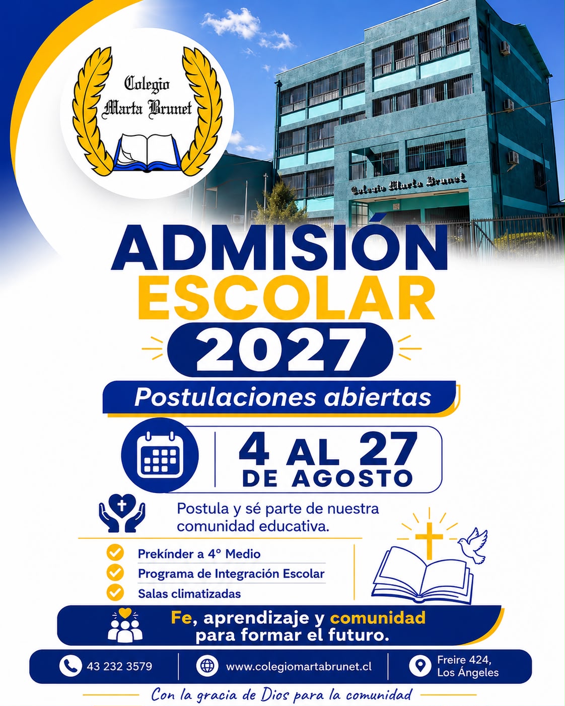 📚 ADMISIÓN ESCOLAR 2027