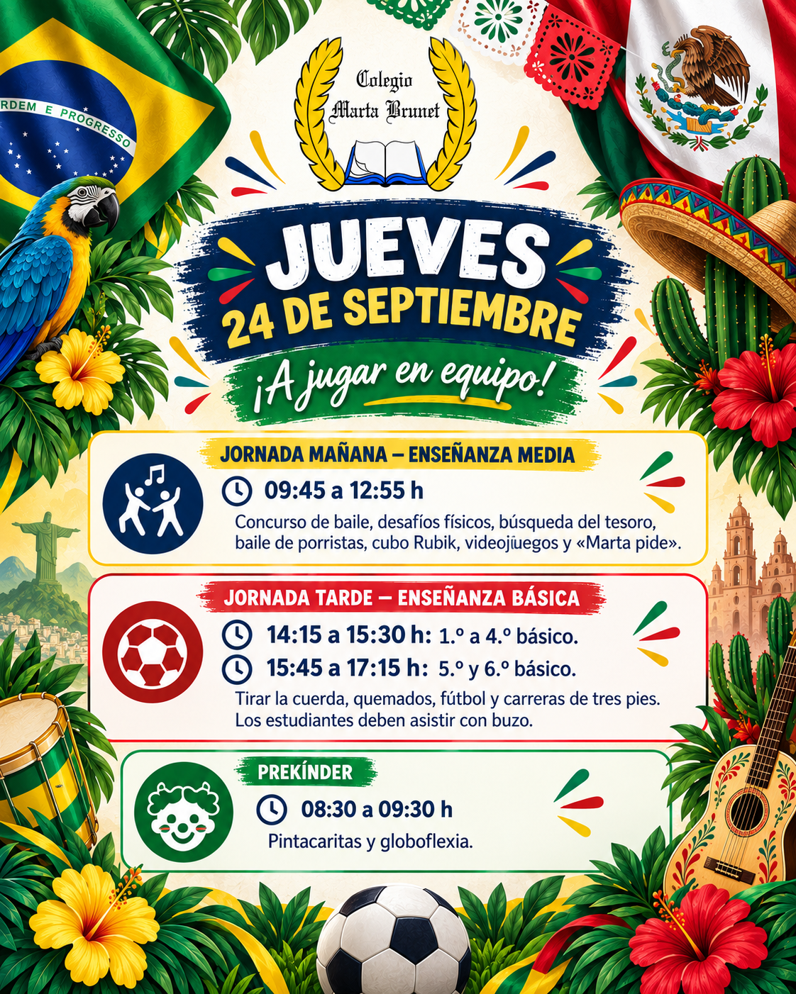 🇧🇷🇲🇽 ¡Celebramos 45 años de historia, fe y comunidad! 🎉
