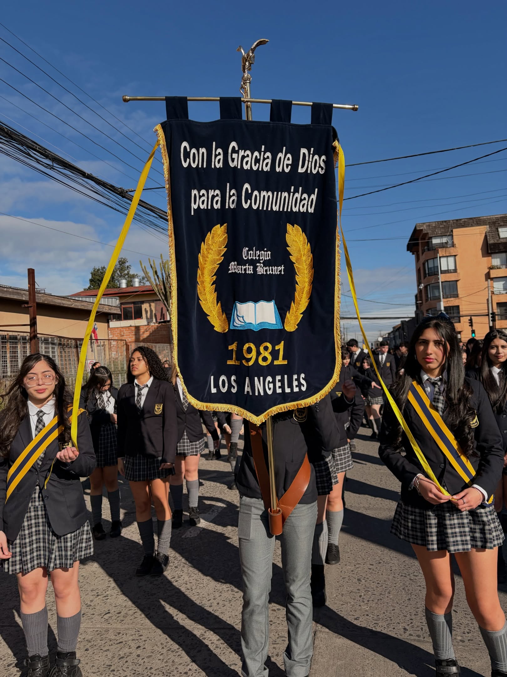 Colegio Marta Brunet presente en la conmemoración del natalicio de Bernardo O’Higgins 🇨🇱