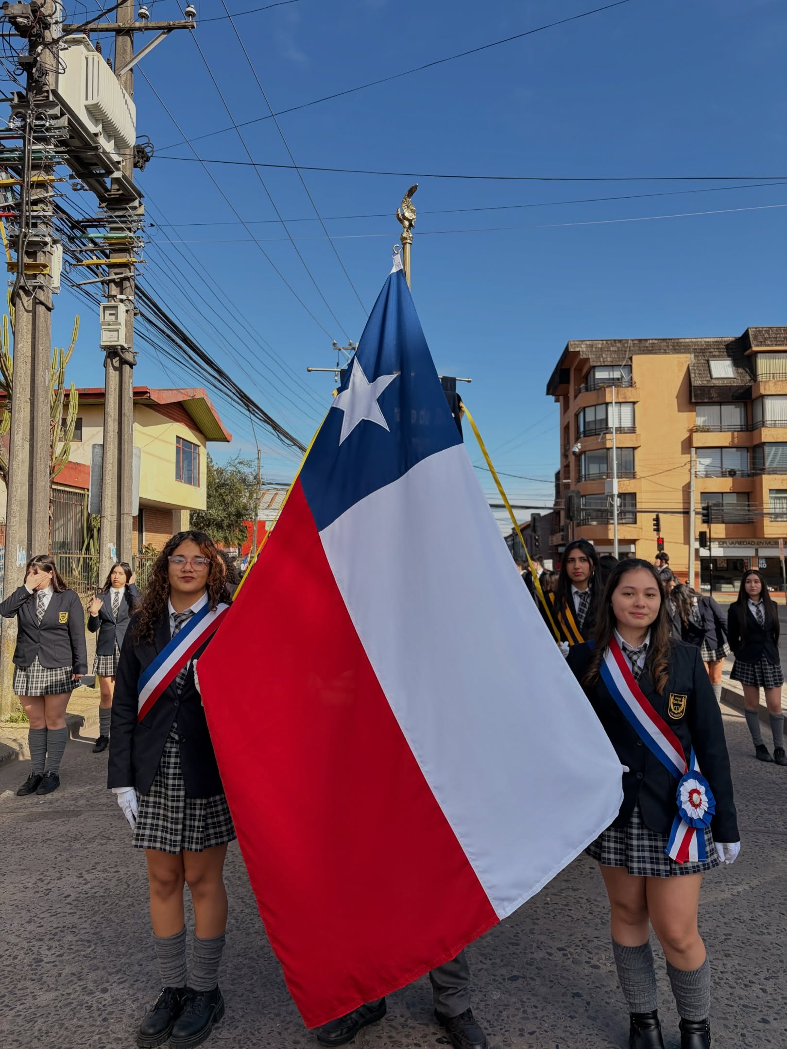 Colegio Marta Brunet presente en la conmemoración del natalicio de Bernardo O’Higgins 🇨🇱